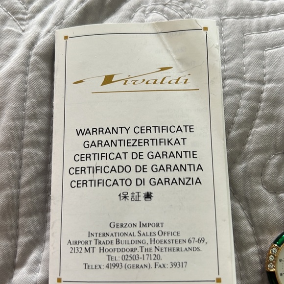 Swiss made Vivaldi Watch - Picture 3 of 3